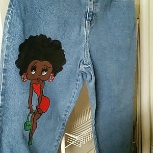 Hand Painted Denim Jeans